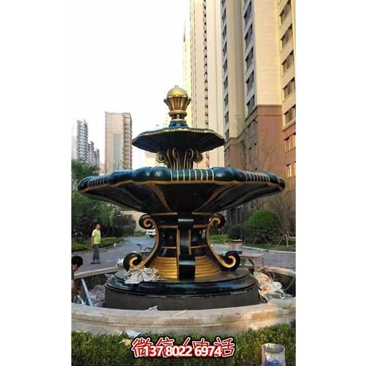 歐式風格石雕大型噴泉雕塑，點綴別墅小區