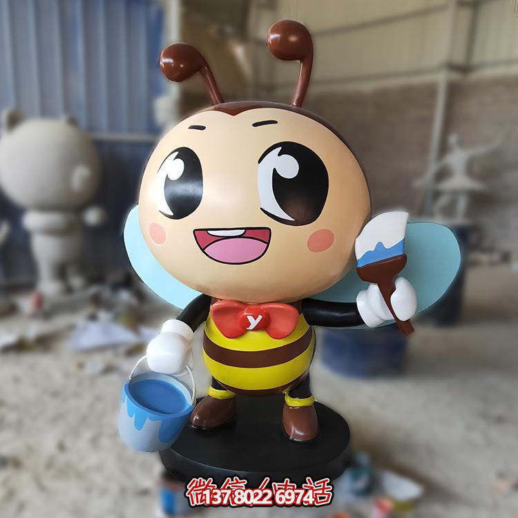 蜜蜂玻璃鋼雕塑，為你的戶外園林景觀增添卡通風(fēng)采