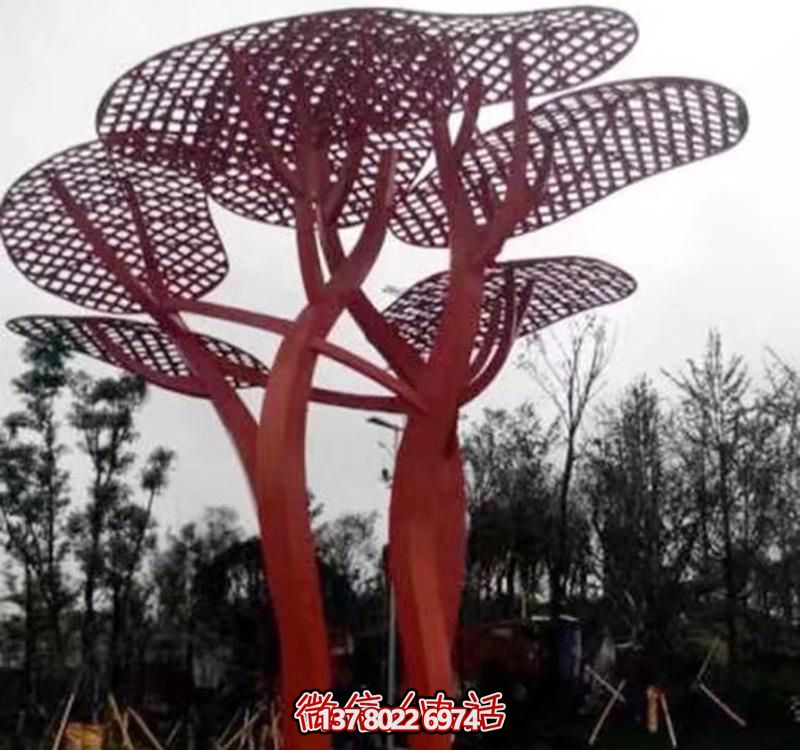 兒童安全游樂(lè)園，不銹鋼網(wǎng)格樹(shù)雕塑裝置