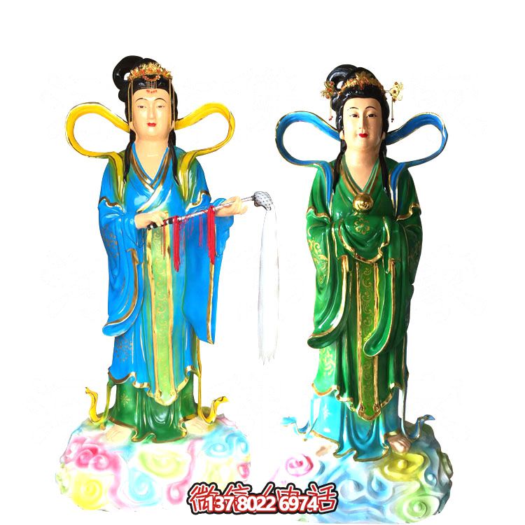 七仙女玻璃鋼雕塑，打造完美園林