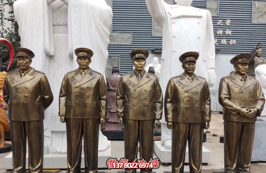 仿銅偉人元帥玻璃鋼雕塑，締造景區世界十大經典