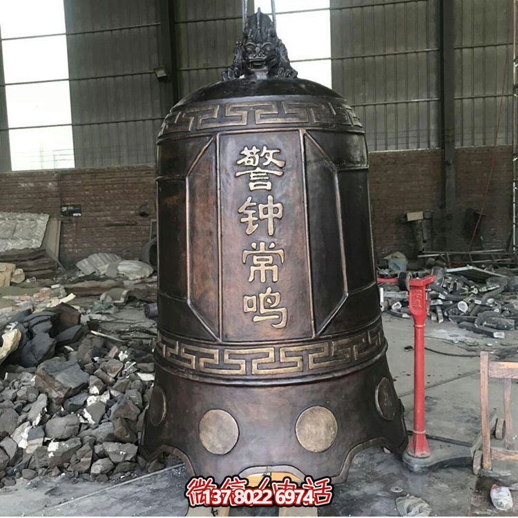 大型仿銅鐘玻璃鋼雕塑，給景區、寺廟、園林帶來更多美好