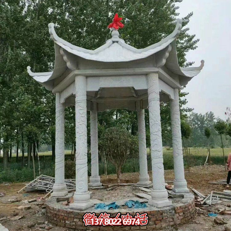 單層石涼亭，讓您擁有完美休閑空間