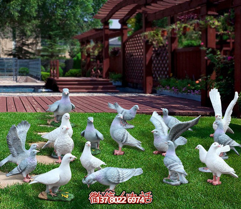 童趣仿真動物樹脂雕塑，打造完美草坪戶外景觀