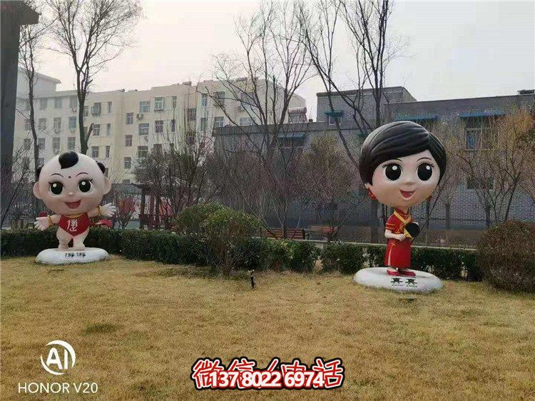 藝術玻璃鋼雕塑，點綴美麗園林景觀