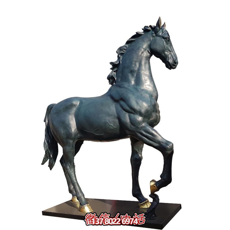 玻璃鋼馬雕塑，大型仿真動(dòng)物裝置，裝飾景區(qū)、廣場(chǎng)