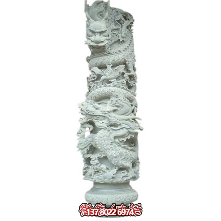 大理石盤(pán)龍雕塑，打造完美的室外庭院