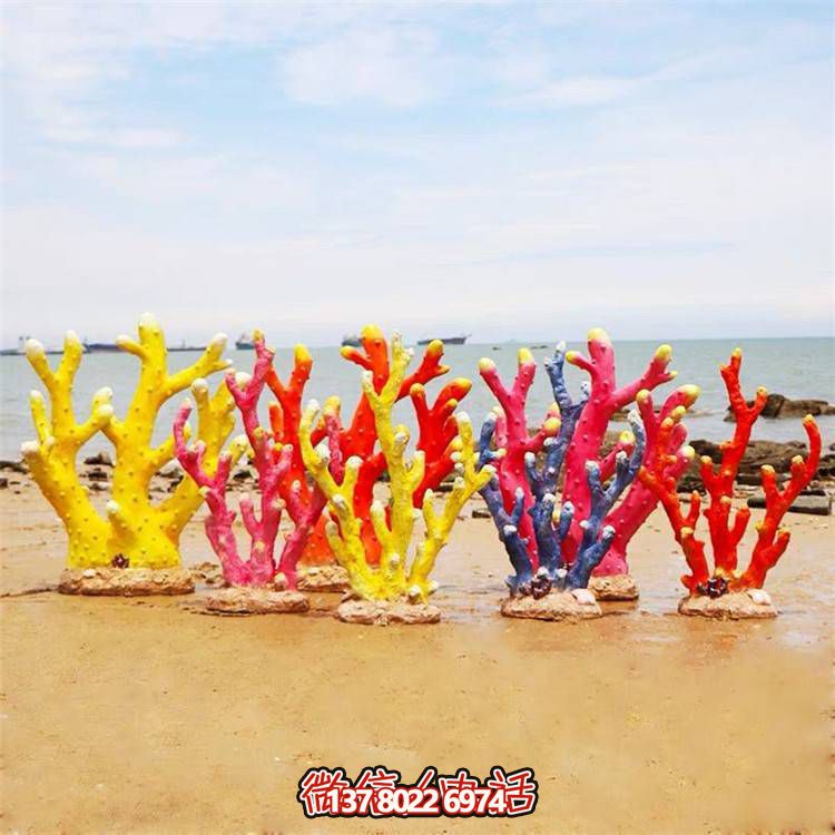 萌趣海豹玻璃鋼珊瑚擺件，溫馨卡通創意裝飾