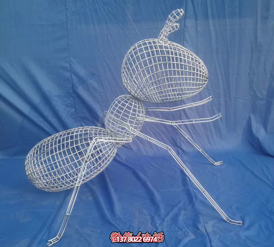 城市花園廣場網格創意不銹鋼螞蟻雕塑 城市花園廣場網格創意不銹鋼螞蟻雕塑