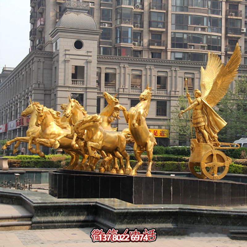 小區(qū)大門(mén)阿波羅戰(zhàn)車(chē)鎏金景觀銅雕阿波羅雕塑 小區(qū)大門(mén)阿波羅戰(zhàn)車(chē)鎏金景觀銅雕阿波羅雕塑