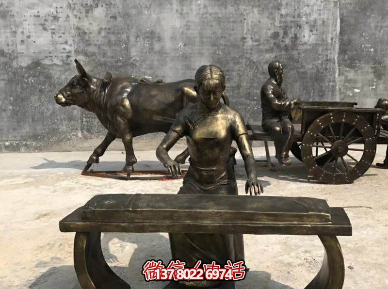 彈古箏人物校園景觀銅雕彈雕塑 彈古箏人物校園景觀銅雕彈雕塑