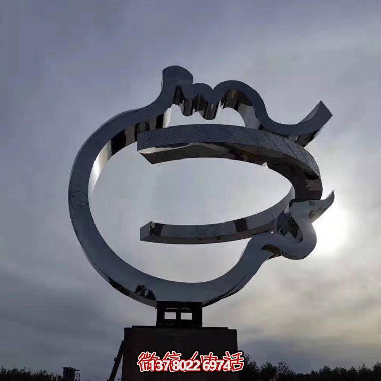 幾何不銹鋼戶(hù)外園林景觀雕塑