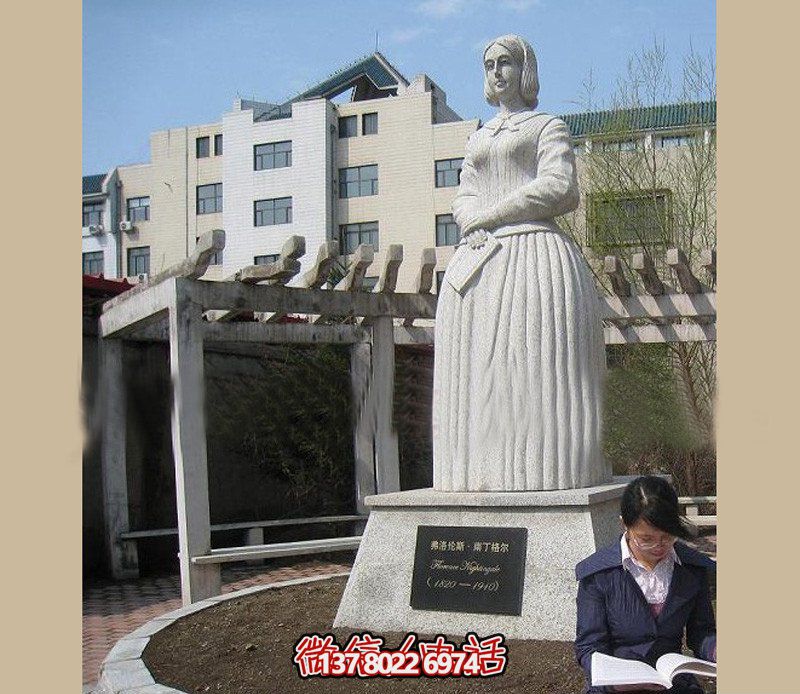 石雕醫學院人物南丁格爾雕塑 石雕醫學院人物南丁格爾雕塑