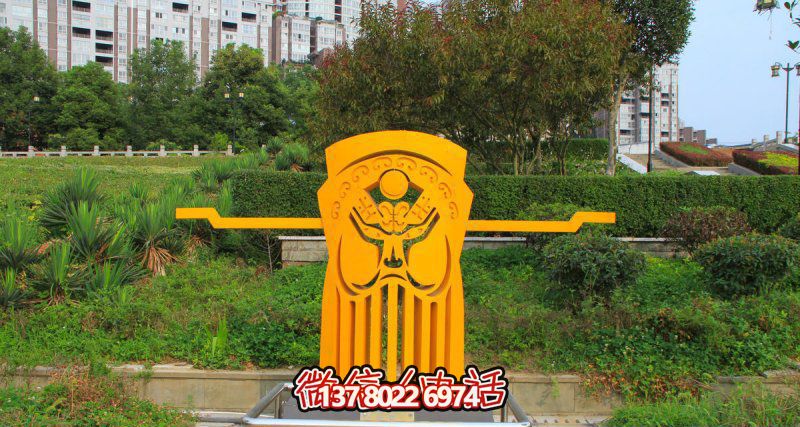 公園景區創意抽象玻璃鋼臉譜雕塑 公園景區創意抽象玻璃鋼臉譜雕塑