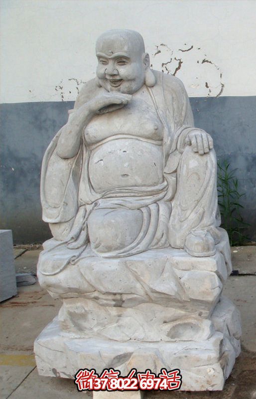 大肚笑佛菩薩大理石石雕彌勒佛雕塑 大肚笑佛菩薩大理石石雕彌勒佛雕塑