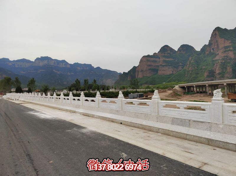 漢白玉道路護(hù)欄桿 漢白玉道路護(hù)欄桿